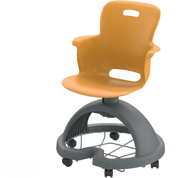 Haskell Education Ethos Series Mobile School Chair with Storage Base 18"H (2ES1X0) - SchoolOutlet