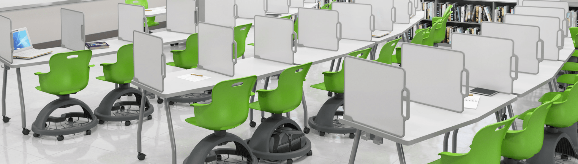 Haskell Education Ethos Series Mobile School Chair with Storage Base 18"H (2ES1X0) - SchoolOutlet