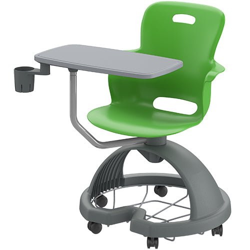 Haskell Education Ethos Series Mobile Chair with Work Surface, Storage Base and Cup Holder 18"H (2ES1X2) - SchoolOutlet