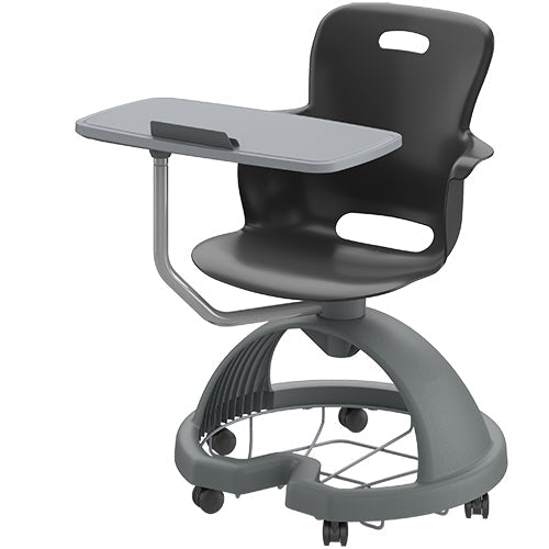 Haskell Education Ethos Series Mobile Chair with Work Surface, Storage Base and Tablet Holder 18"H (2ES1X3) - SchoolOutlet
