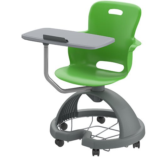 Haskell Education Ethos Series Mobile Chair with Work Surface, Storage Base and Tablet Holder 18"H (2ES1X3) - SchoolOutlet