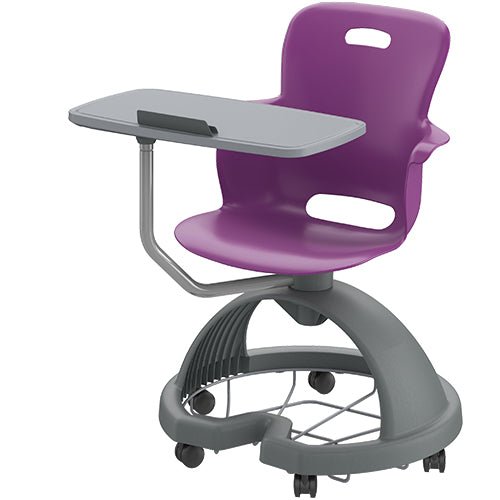 Haskell Education Ethos Series Mobile Chair with Work Surface, Storage Base and Tablet Holder 18"H (2ES1X3) - SchoolOutlet
