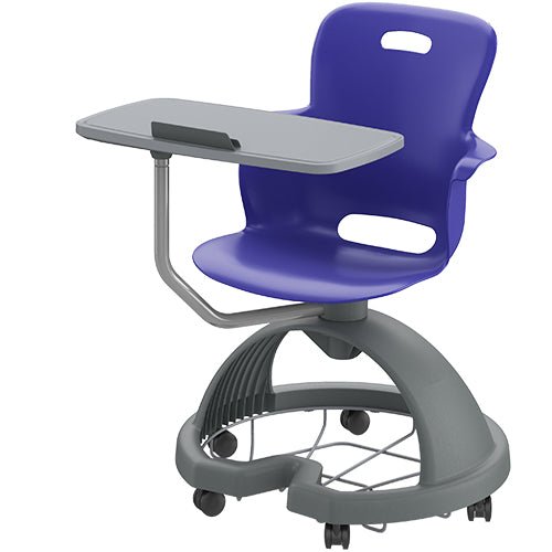 Haskell Education Ethos Series Mobile Chair with Work Surface, Storage Base and Tablet Holder 18"H (2ES1X3) - SchoolOutlet