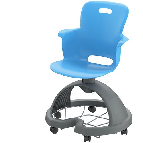 Haskell Education Ethos Series Mobile School Chair with Storage Base 18"H (2ES1X0) - SchoolOutlet