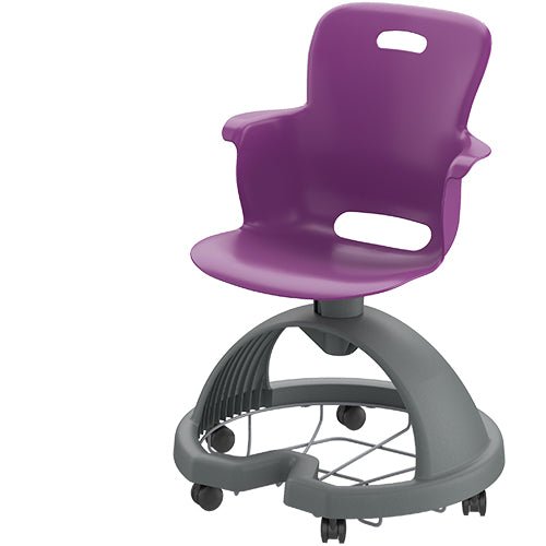 Haskell Education Ethos Series Mobile School Chair with Storage Base 18"H (2ES1X0) - SchoolOutlet