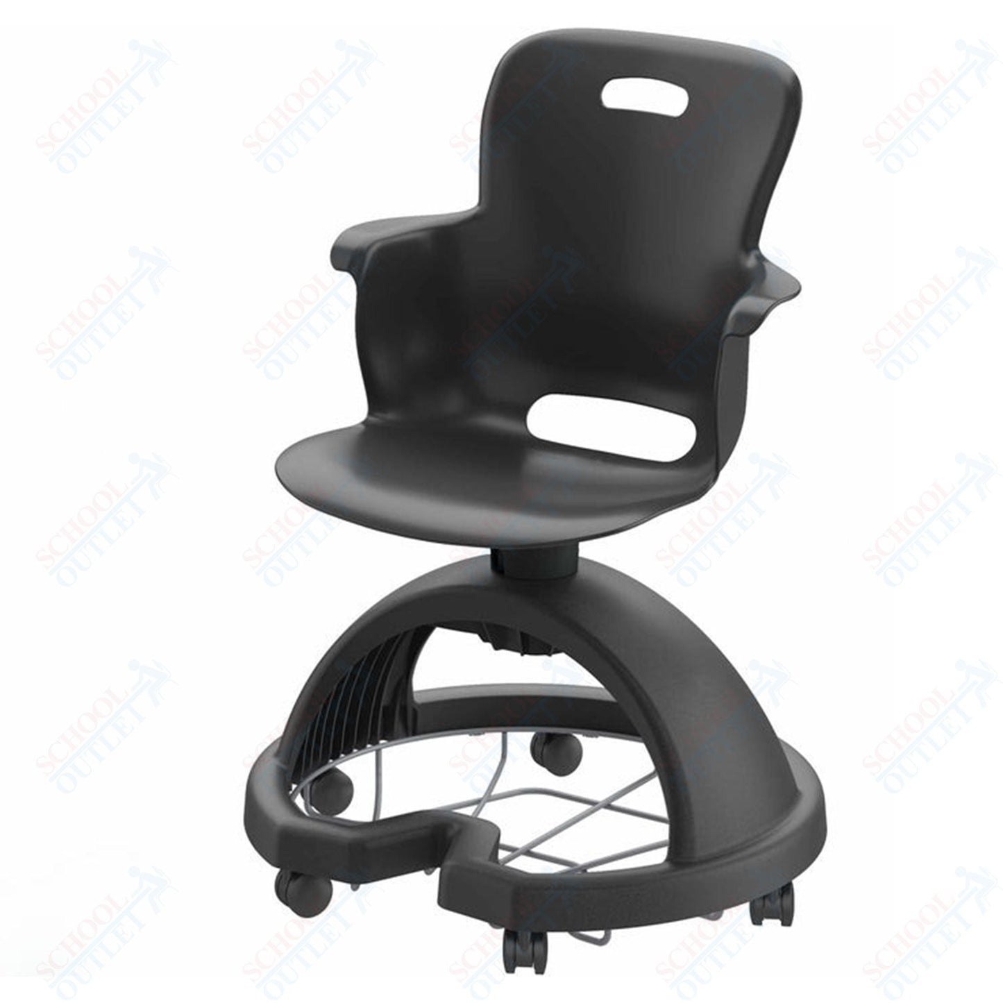 Haskell Education Ethos Series Mobile School Chair with Storage Base 18"H (2ES1X0) - SchoolOutlet