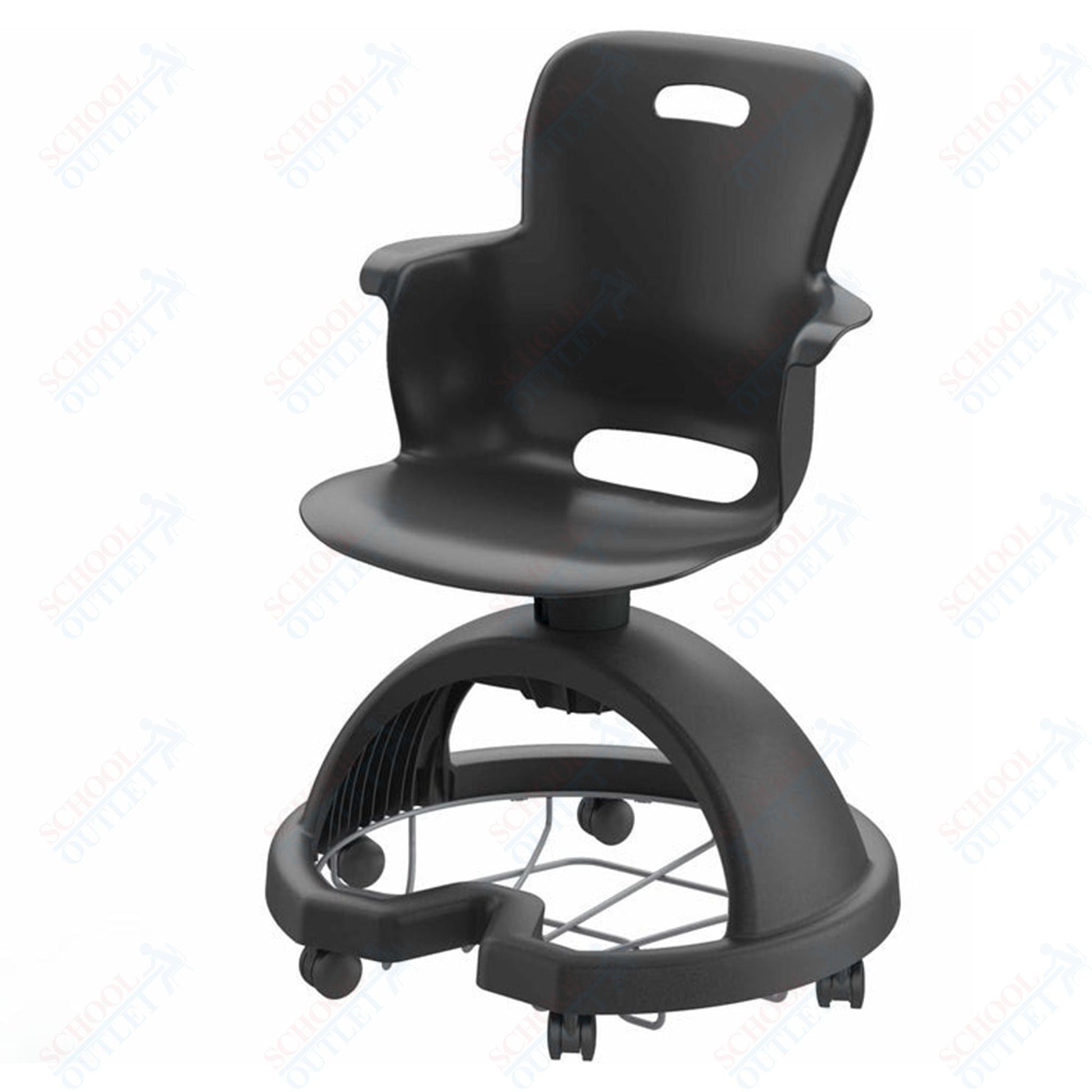 Haskell Education Ethos Series Mobile School Chair with Storage Base 18"H (2ES1X0) - SchoolOutlet