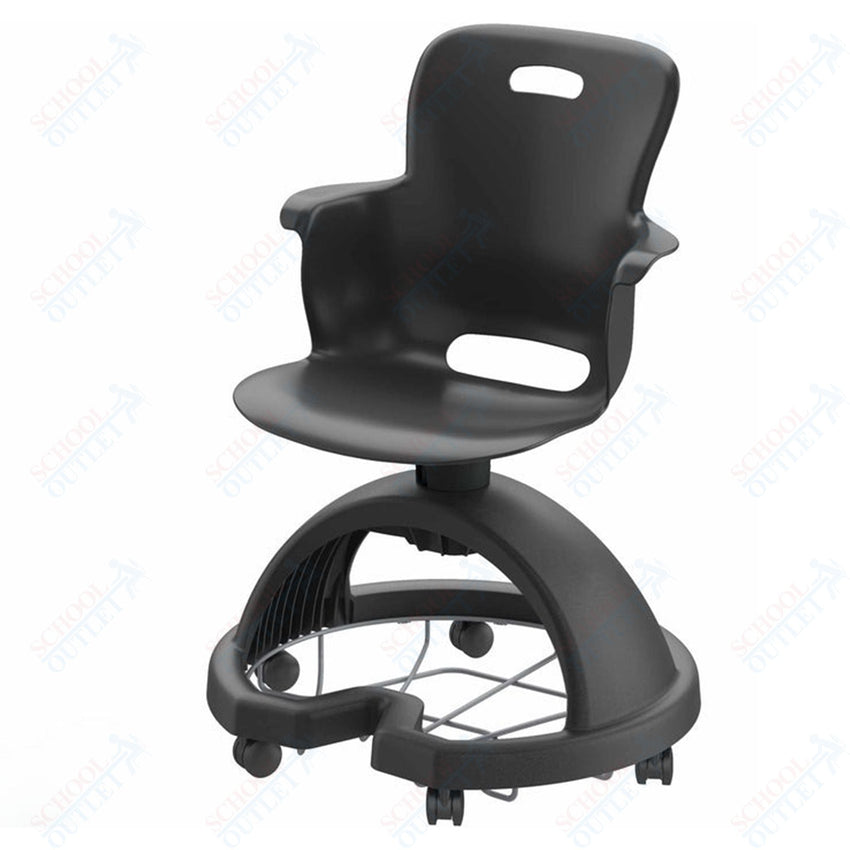 Haskell Education Ethos Series Mobile School Chair with Storage Base 18"H (2ES1X0) - SchoolOutlet