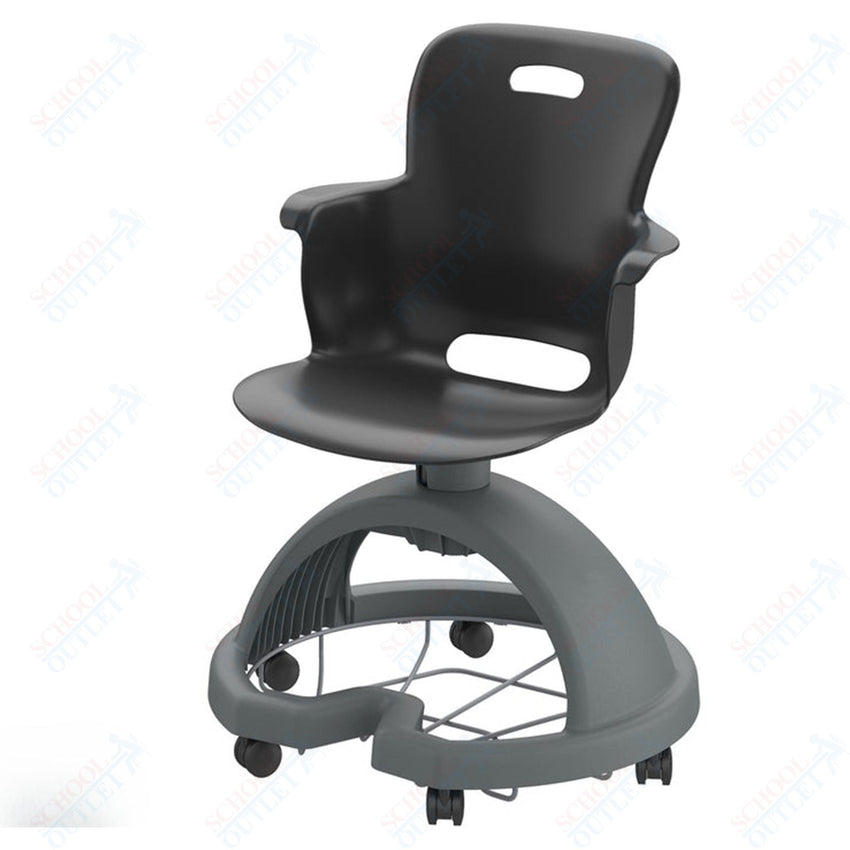 Haskell Education Ethos Series Mobile School Chair with Storage Base 18"H (2ES1X0) - SchoolOutlet