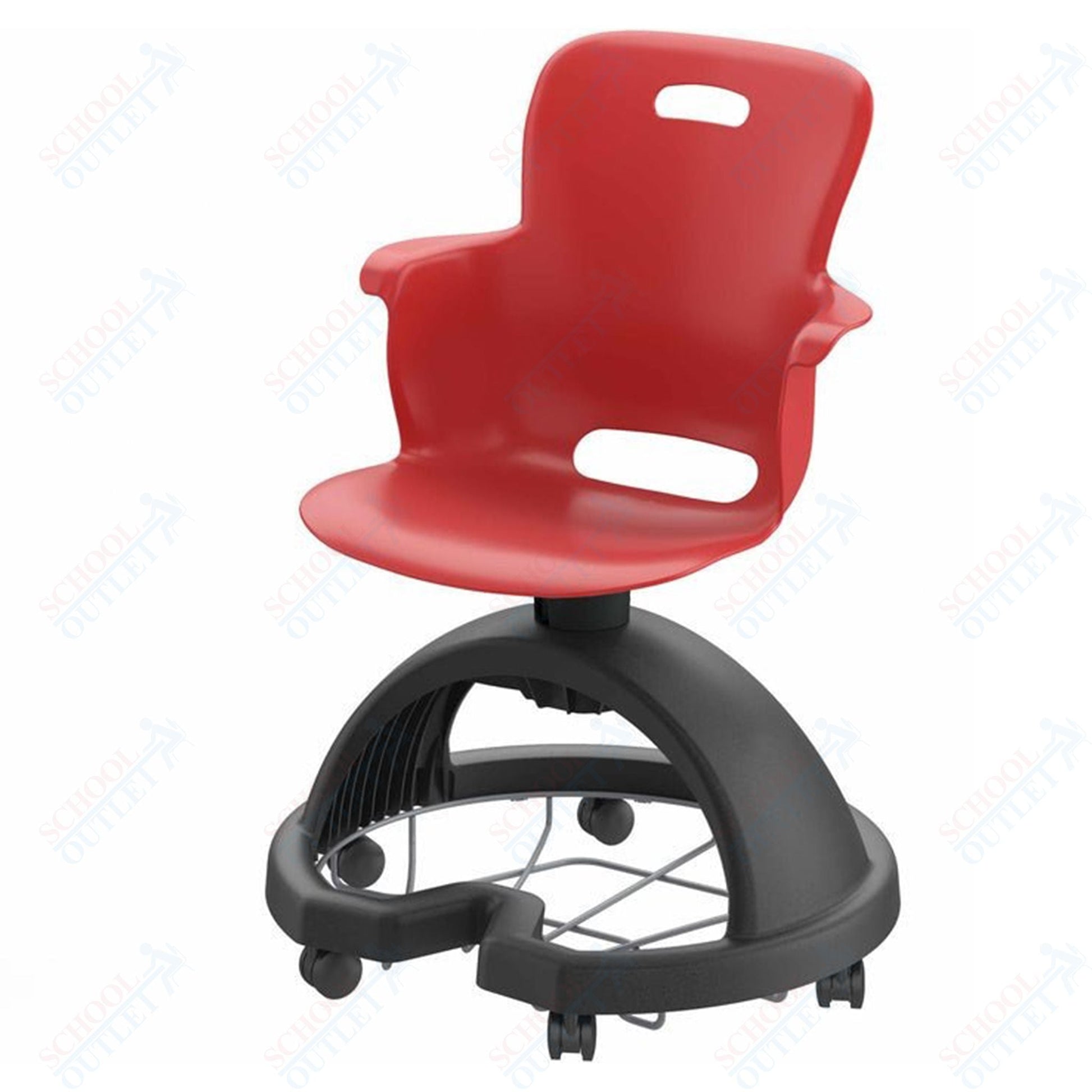 Haskell Education Ethos Series Mobile School Chair with Storage Base 18"H (2ES1X0) - SchoolOutlet