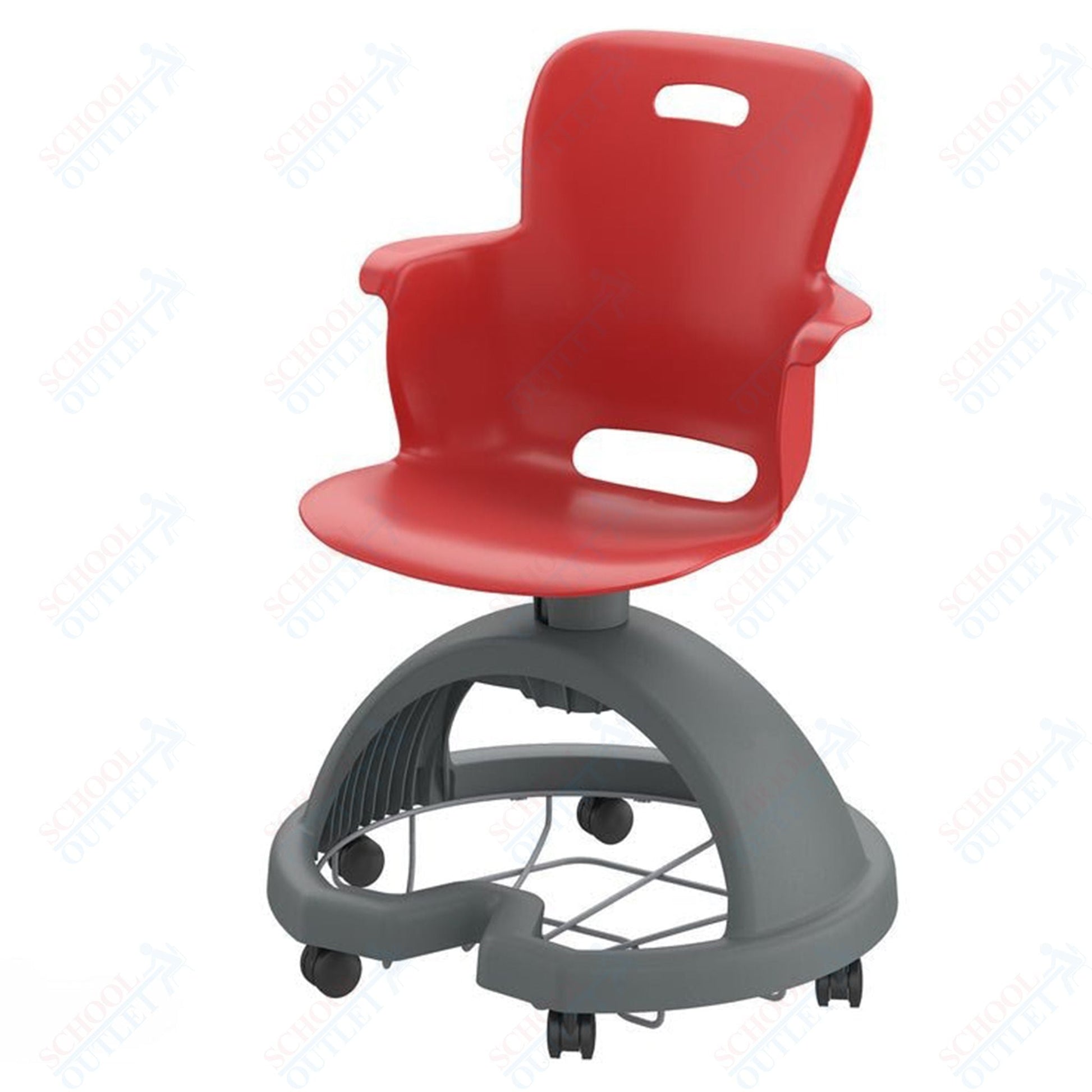 Haskell Education Ethos Series Mobile School Chair with Storage Base 18"H (2ES1X0) - SchoolOutlet