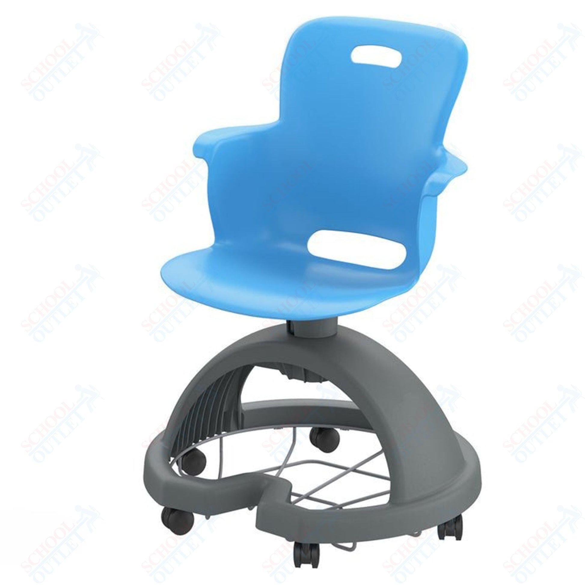 Haskell Education Ethos Series Mobile School Chair with Storage Base 18"H (2ES1X0) - SchoolOutlet