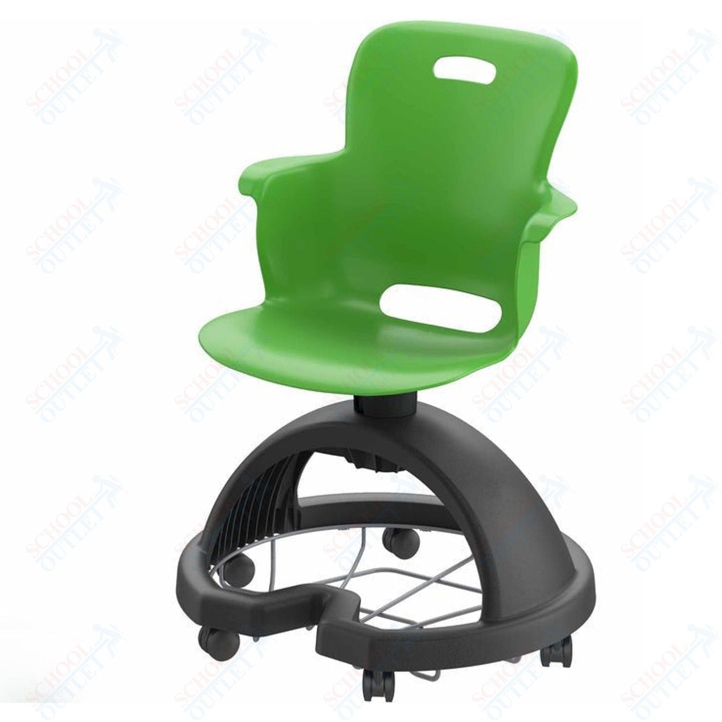 Haskell Education Ethos Series Mobile School Chair with Storage Base 18"H (2ES1X0) - SchoolOutlet