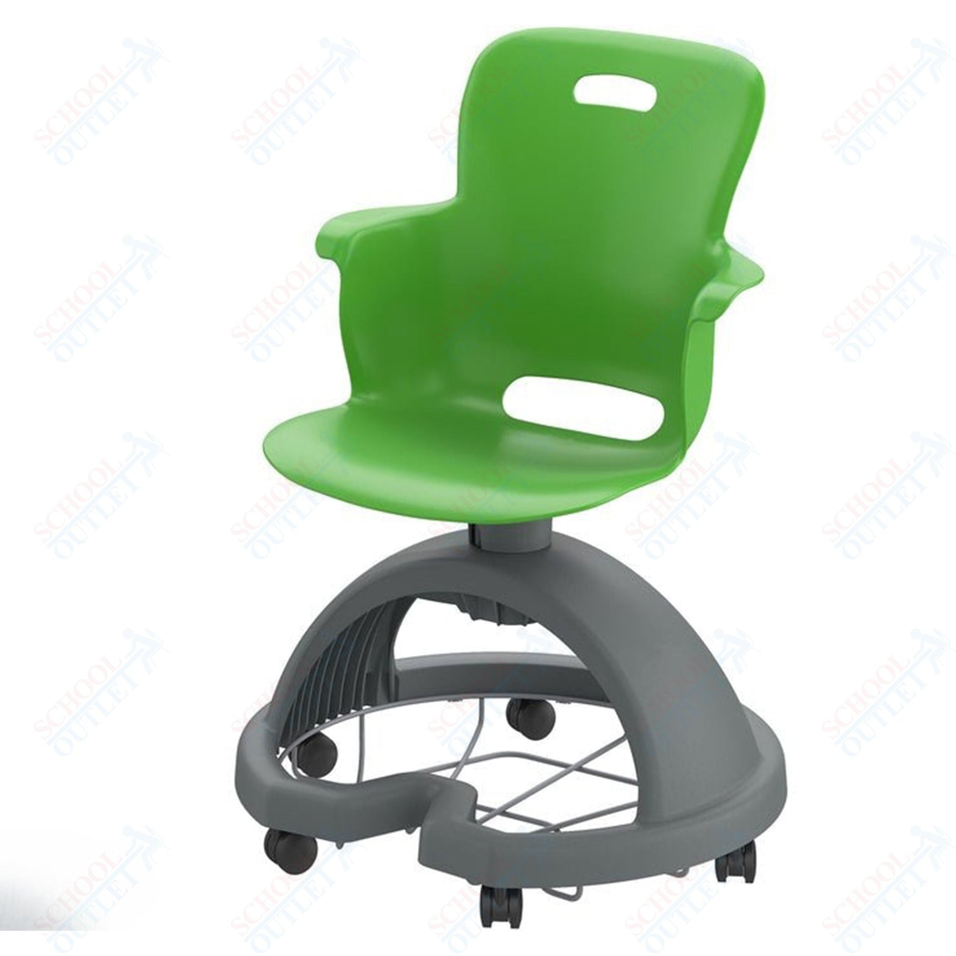 Haskell Education Ethos Series Mobile School Chair with Storage Base 18"H (2ES1X0) - SchoolOutlet