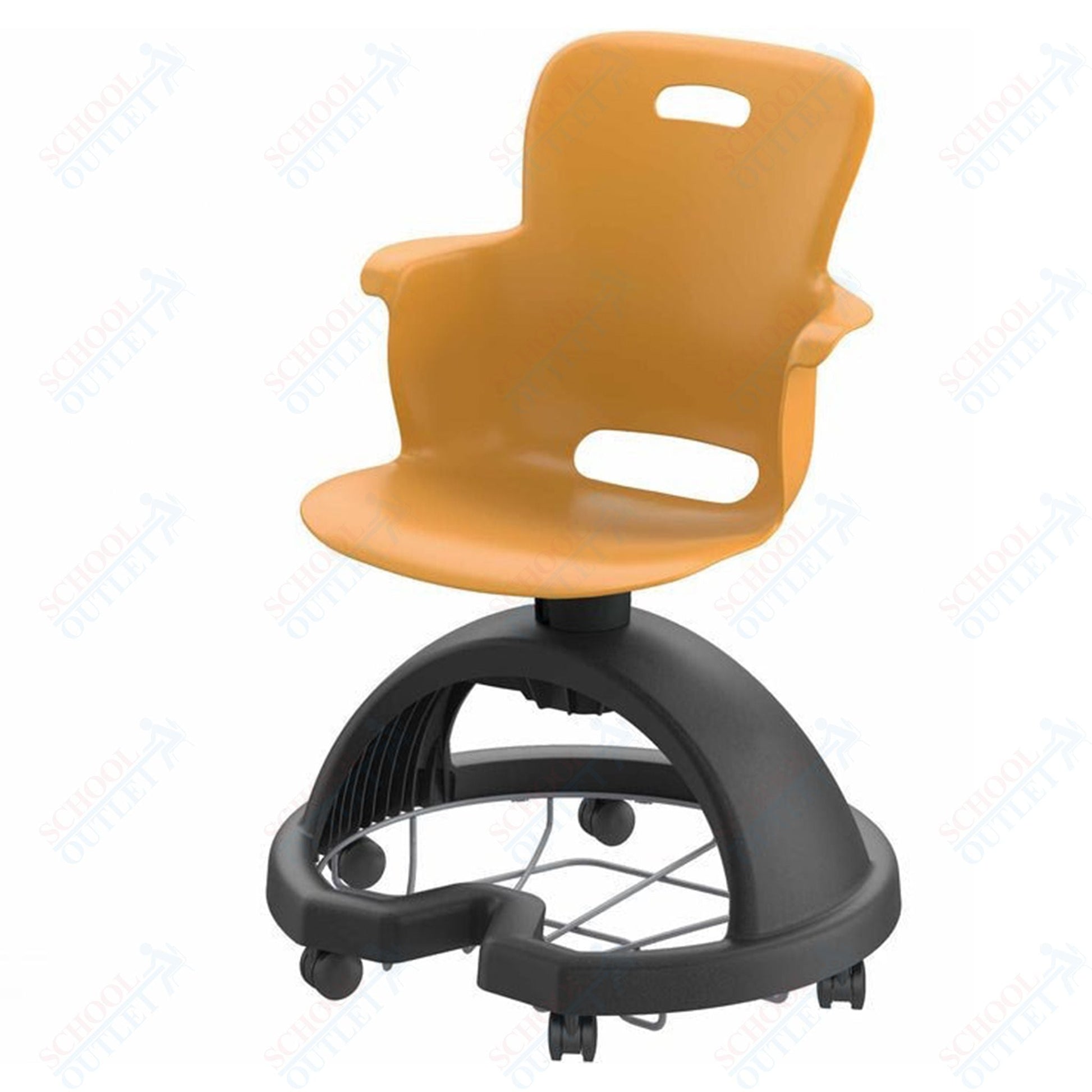Haskell Education Ethos Series Mobile School Chair with Storage Base 18"H (2ES1X0) - SchoolOutlet