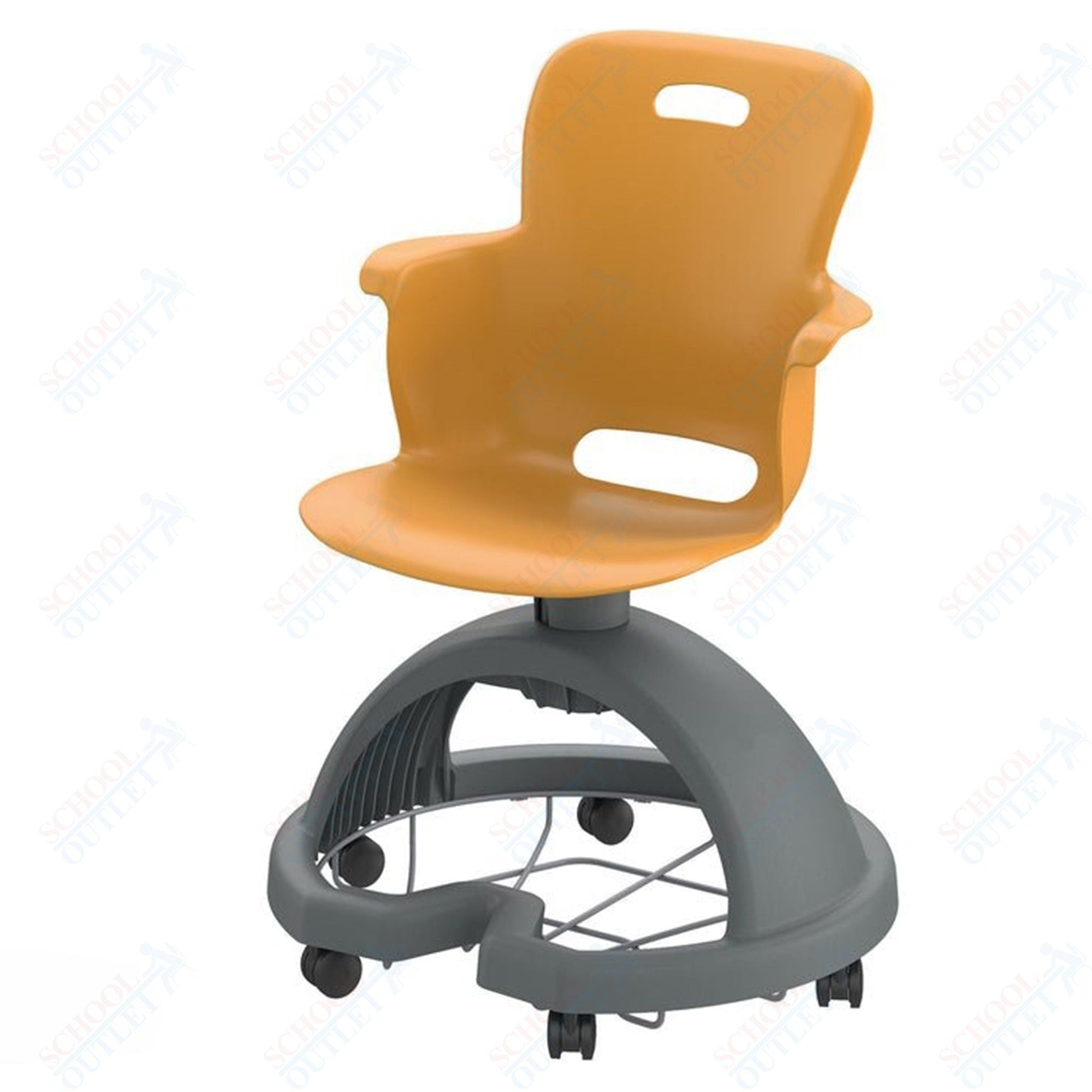 Haskell Education Ethos Series Mobile School Chair with Storage Base 18"H (2ES1X0) - SchoolOutlet