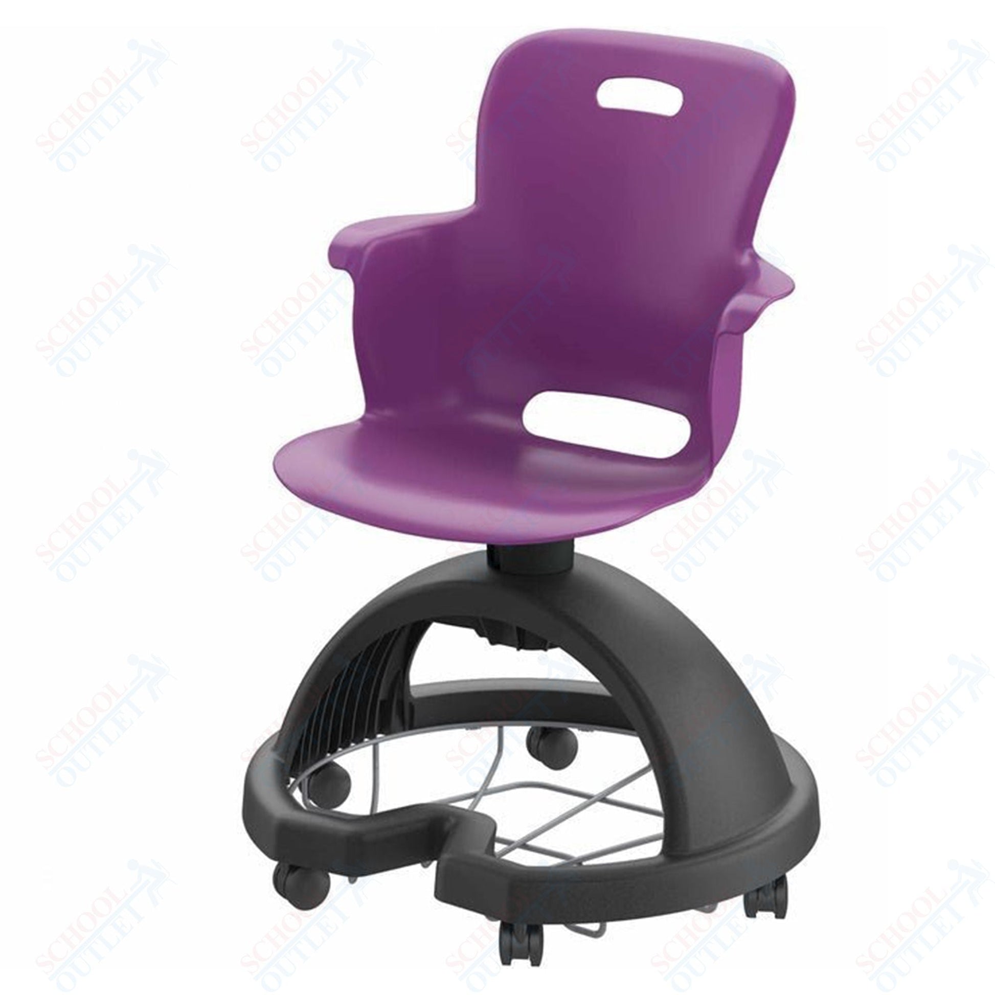 Haskell Education Ethos Series Mobile School Chair with Storage Base 18"H (2ES1X0) - SchoolOutlet