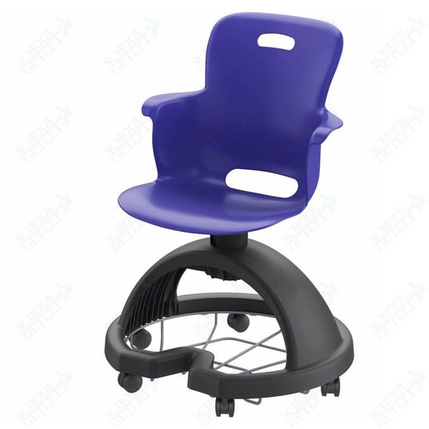 Haskell Education Ethos Series Mobile School Chair with Storage Base 18"H (2ES1X0) - SchoolOutlet