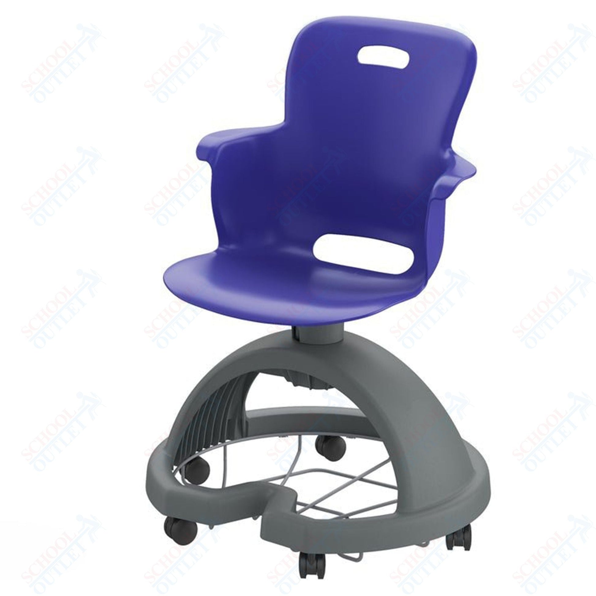 Haskell Education Ethos Series Mobile School Chair with Storage Base 18"H (2ES1X0) - SchoolOutlet