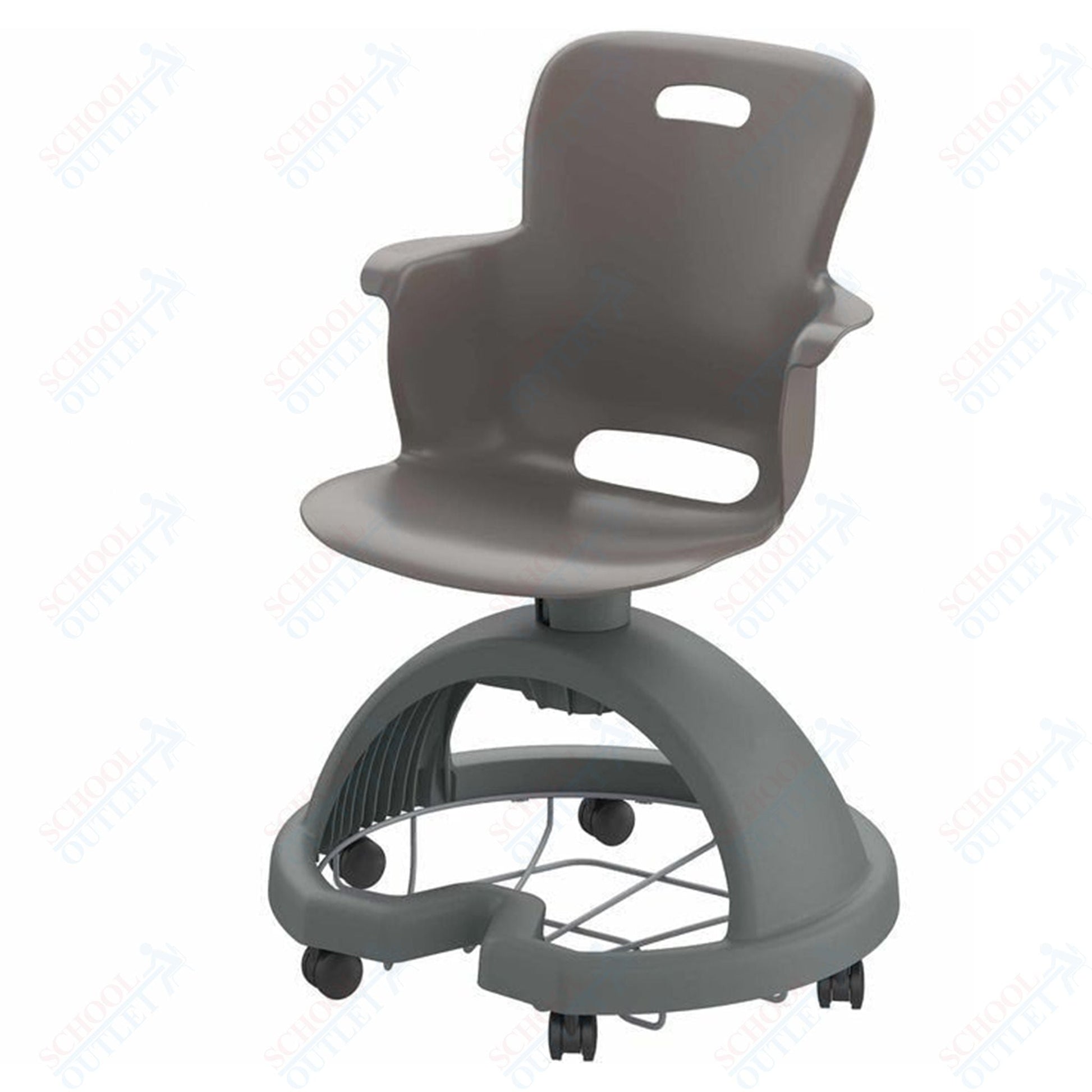 Haskell Education Ethos Series Mobile School Chair with Storage Base 18"H (2ES1X0) - SchoolOutlet