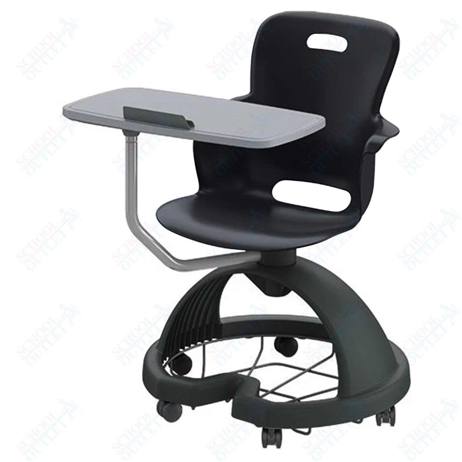 Haskell Education Ethos Series Mobile Chair with Work Surface, Storage Base and Tablet Holder 18"H (2ES1X3) - SchoolOutlet