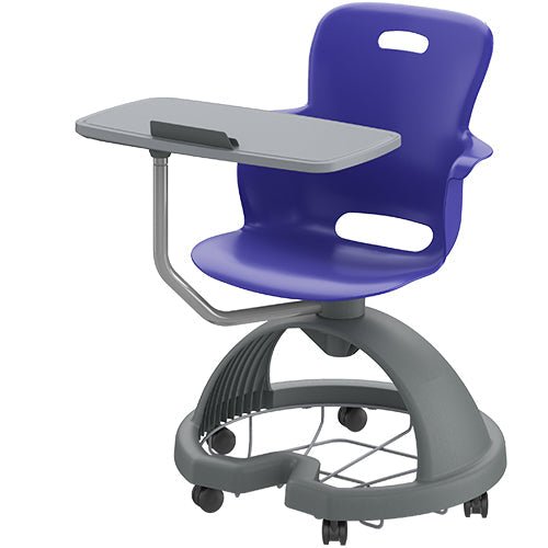 Haskell Education Ethos Series Mobile Chair with Work Surface, Storage Base and Tablet Holder 18"H (2ES1X3) - SchoolOutlet