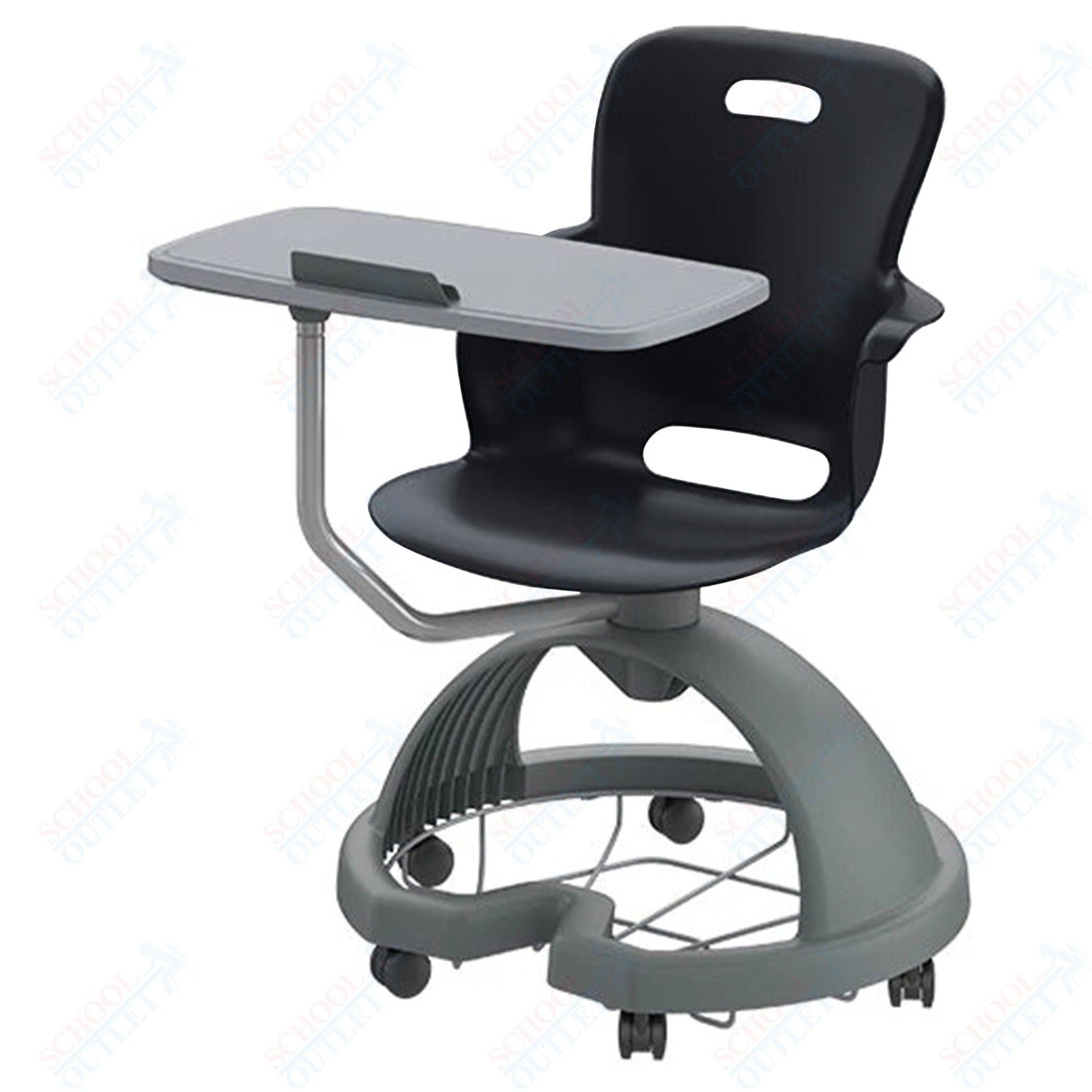 Haskell Education Ethos Series Mobile Chair with Work Surface, Storage Base and Tablet Holder 18"H (2ES1X3) - SchoolOutlet