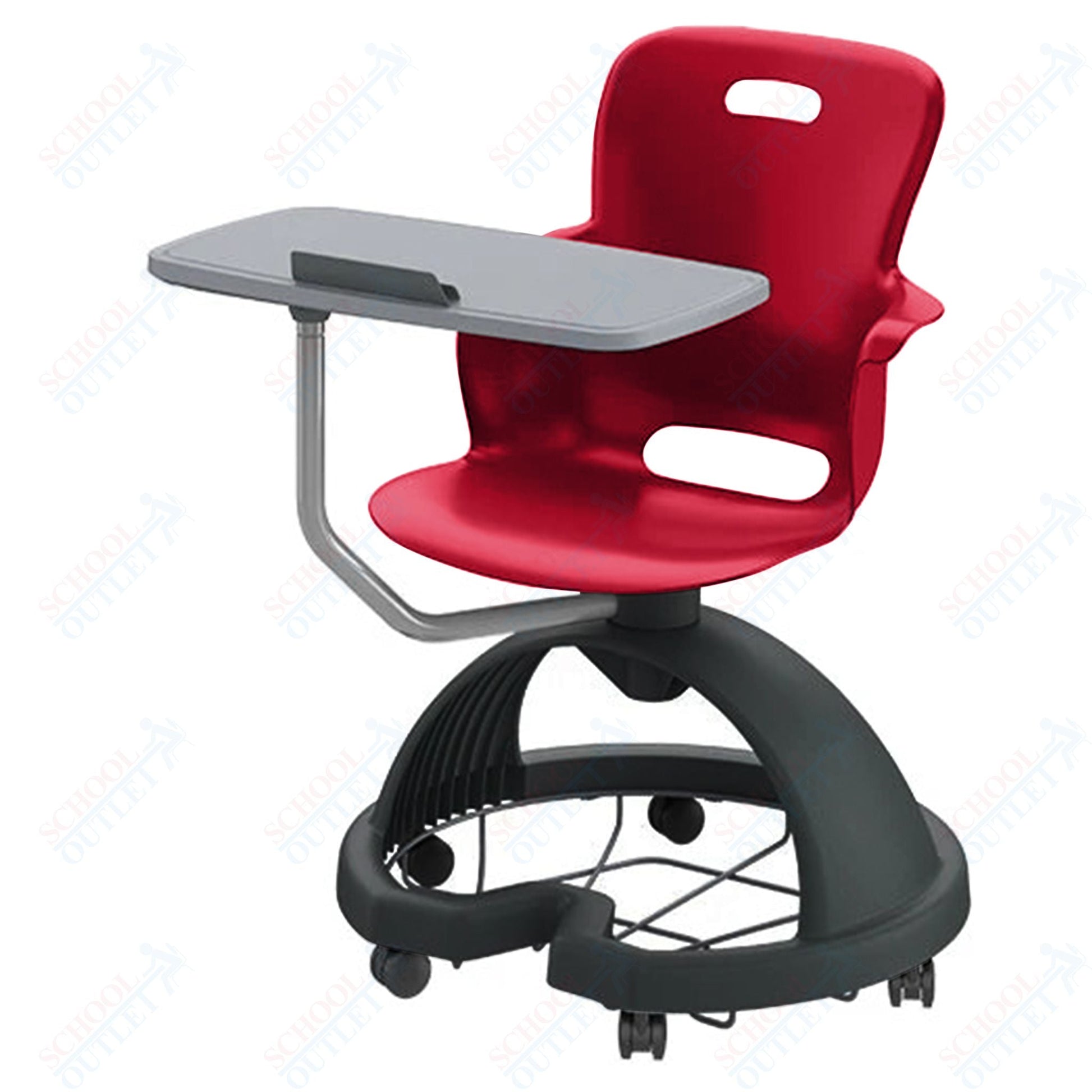 Haskell Education Ethos Series Mobile Chair with Work Surface, Storage Base and Tablet Holder 18"H (2ES1X3) - SchoolOutlet