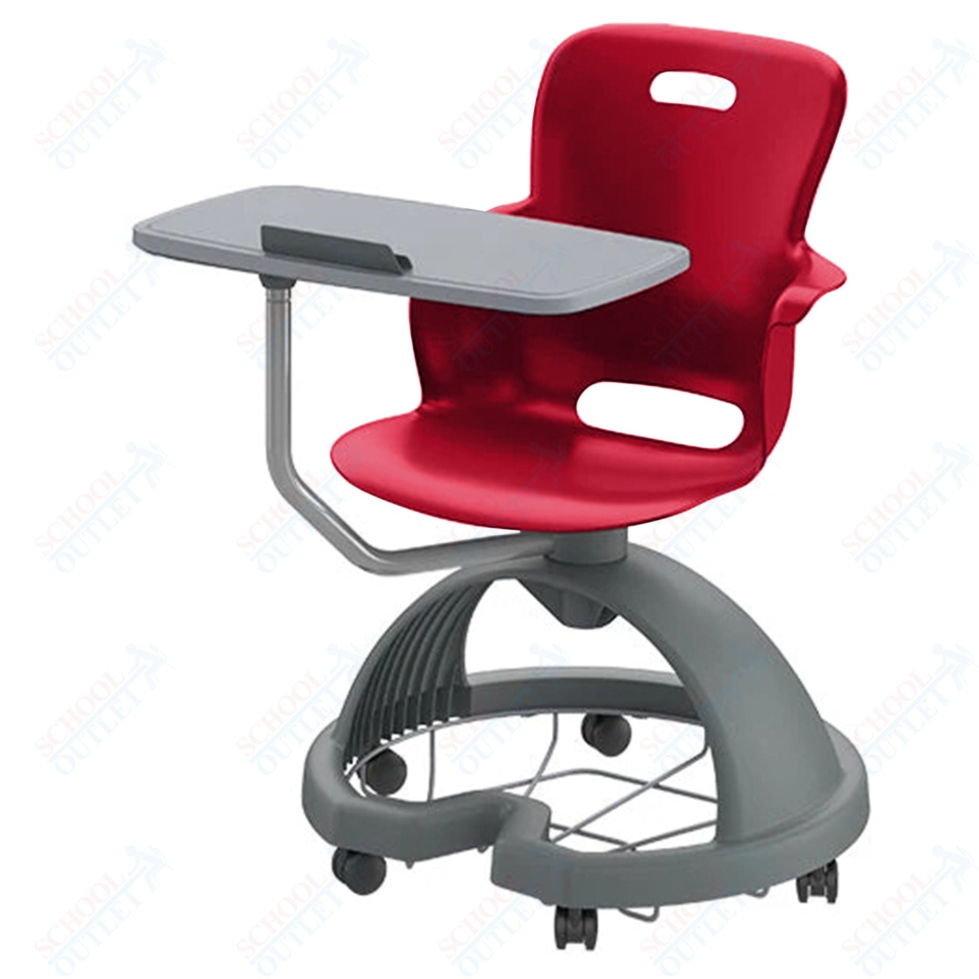 Haskell Education Ethos Series Mobile Chair with Work Surface, Storage Base and Tablet Holder 18"H (2ES1X3) - SchoolOutlet