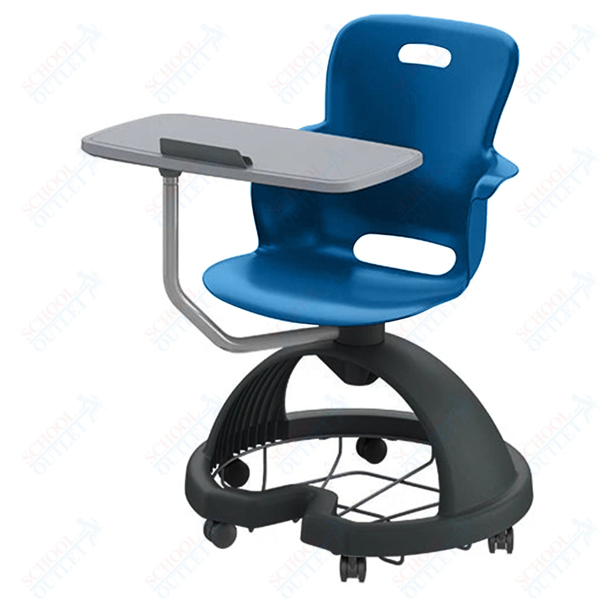 Haskell Education Ethos Series Mobile Chair with Work Surface, Storage Base and Tablet Holder 18"H (2ES1X3) - SchoolOutlet