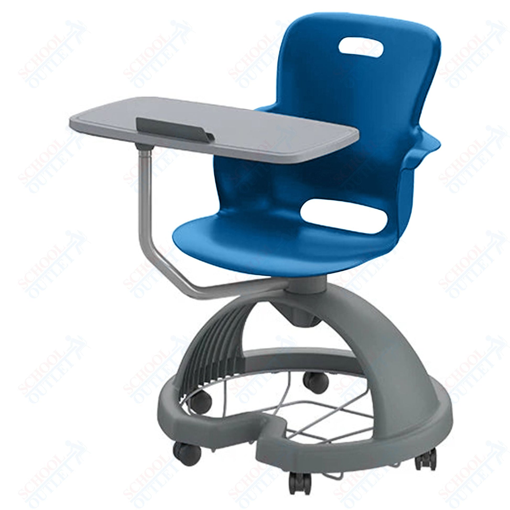 Haskell Education Ethos Series Mobile Chair with Work Surface, Storage Base and Tablet Holder 18"H (2ES1X3) - SchoolOutlet