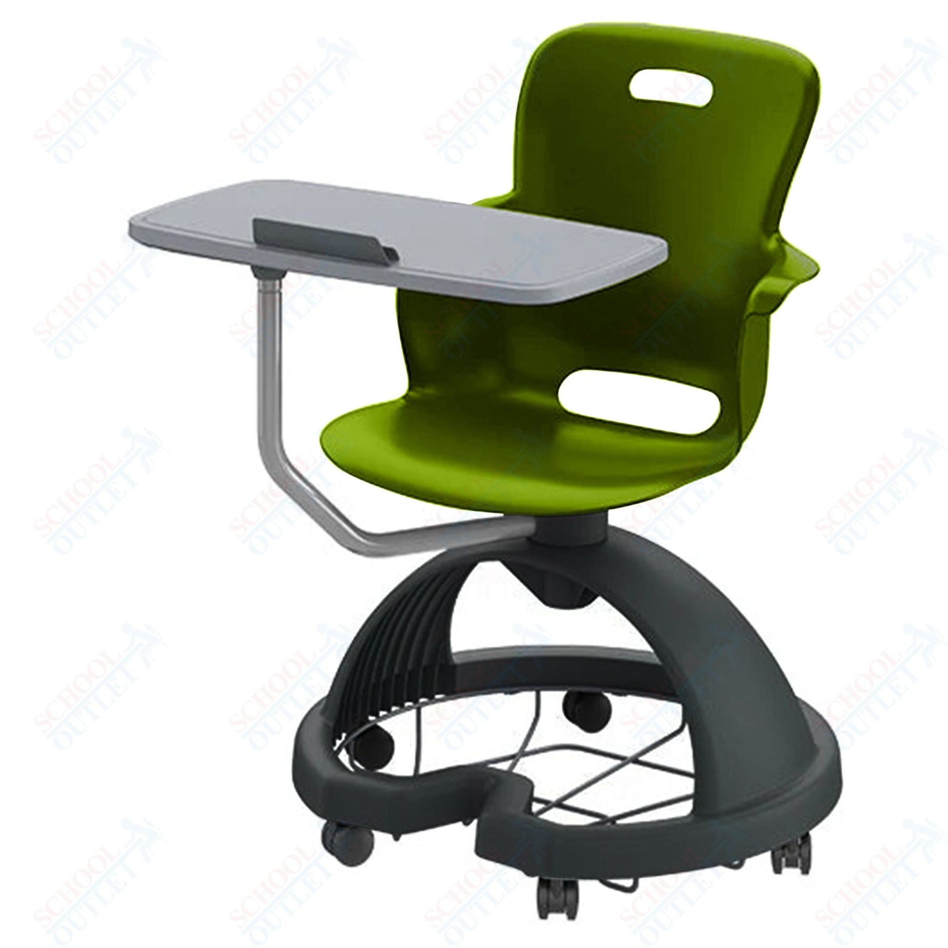 Haskell Education Ethos Series Mobile Chair with Work Surface, Storage Base and Tablet Holder 18"H (2ES1X3) - SchoolOutlet