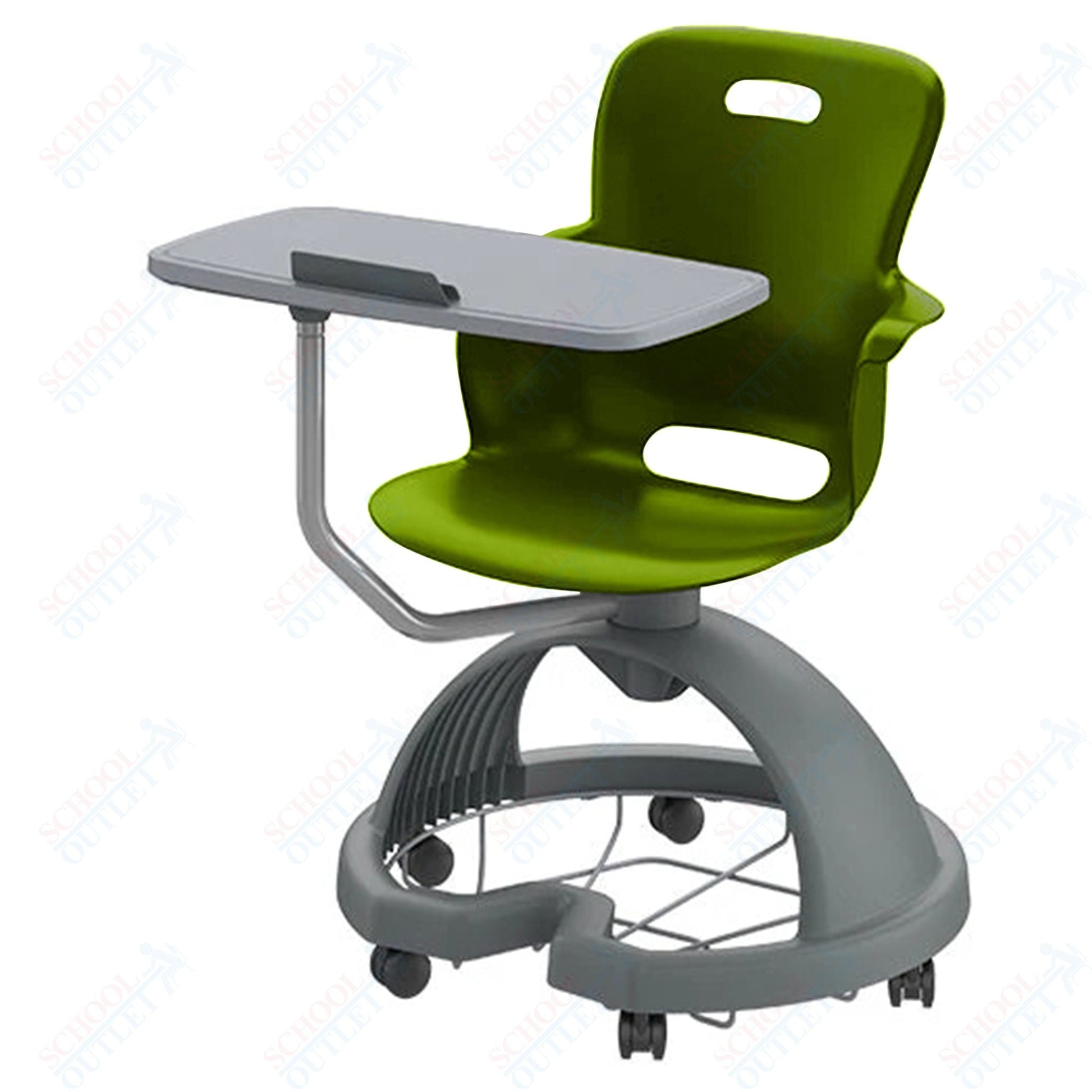 Haskell Education Ethos Series Mobile Chair with Work Surface, Storage Base and Tablet Holder 18"H (2ES1X3) - SchoolOutlet