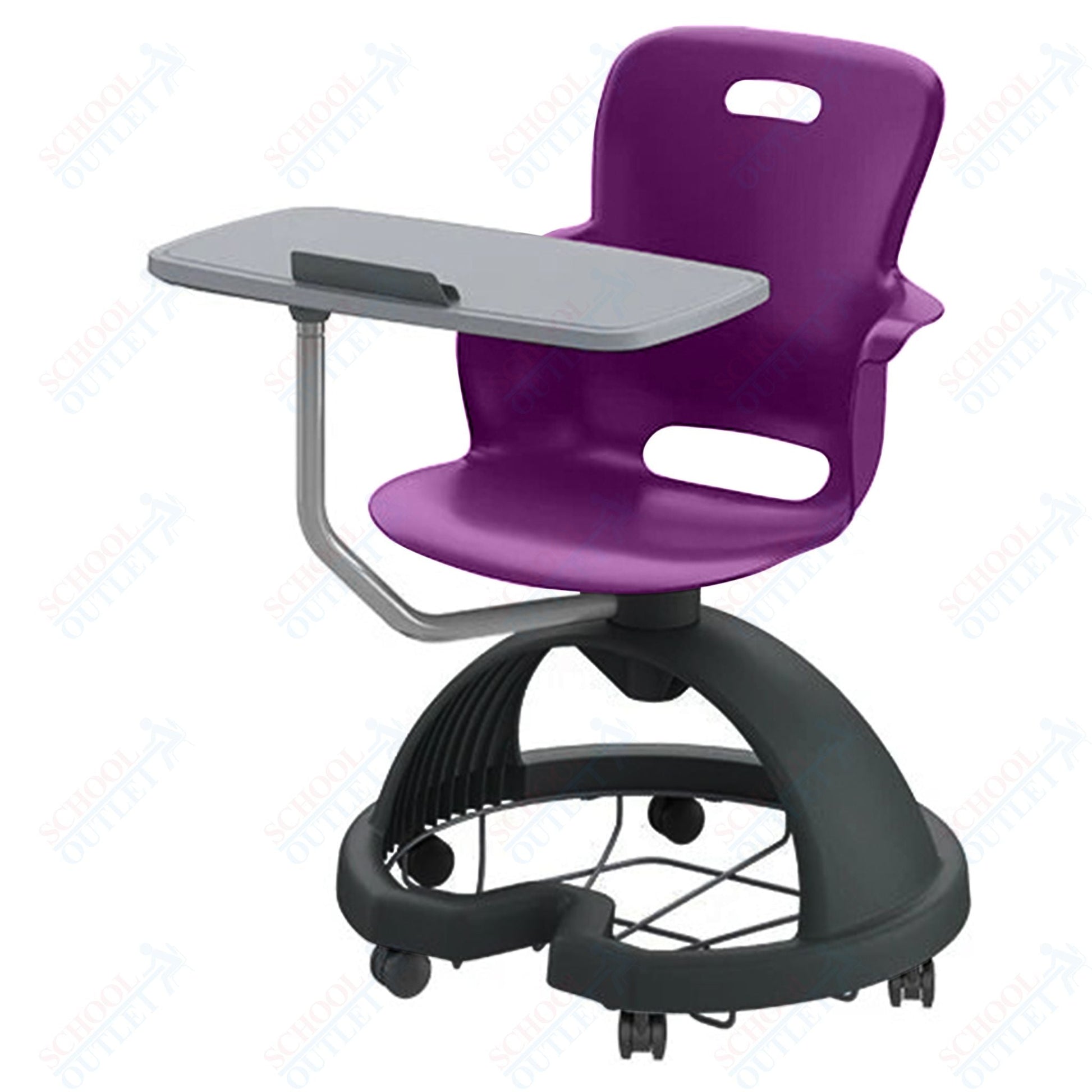 Haskell Education Ethos Series Mobile Chair with Work Surface, Storage Base and Tablet Holder 18"H (2ES1X3) - SchoolOutlet