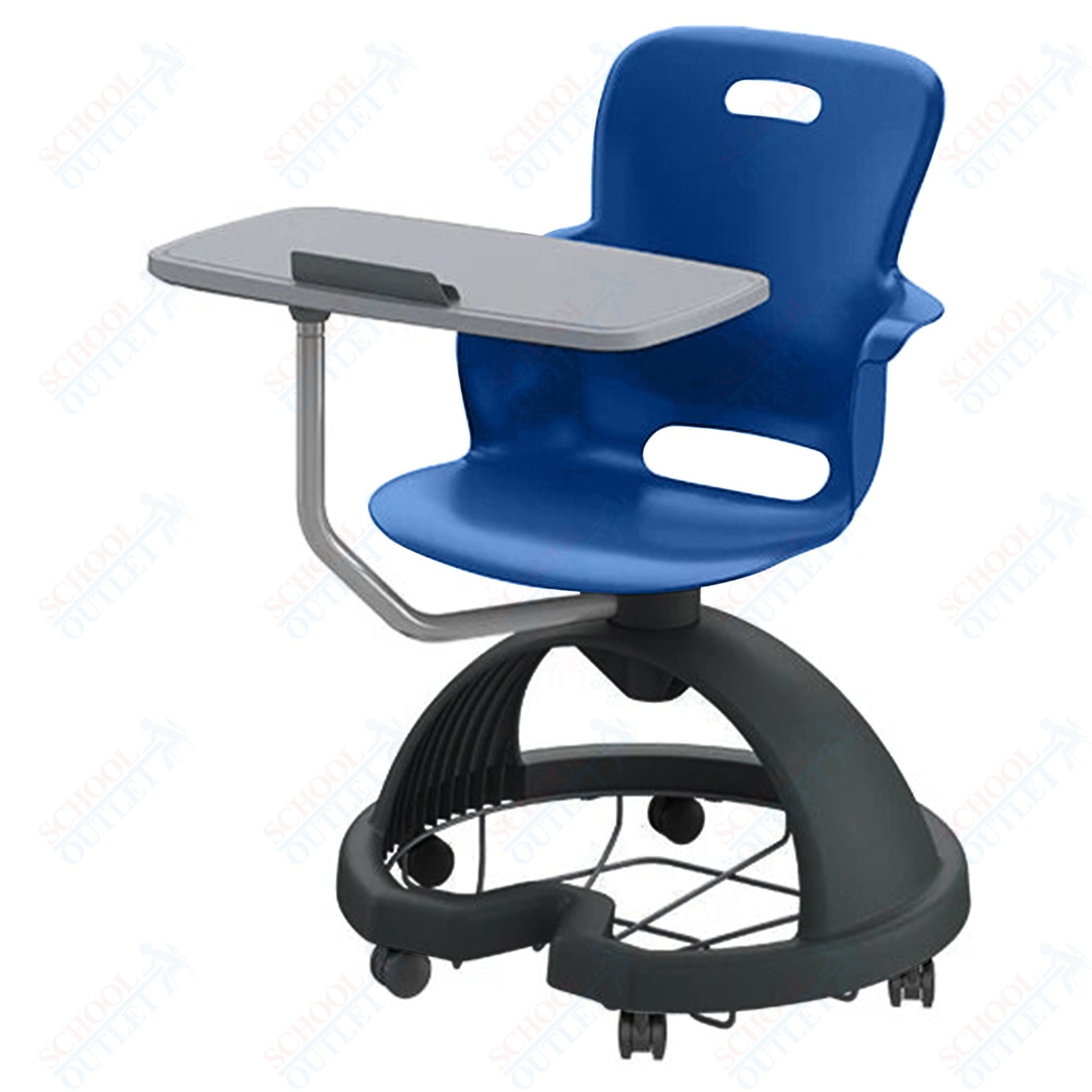 Haskell Education Ethos Series Mobile Chair with Work Surface, Storage Base and Tablet Holder 18"H (2ES1X3) - SchoolOutlet