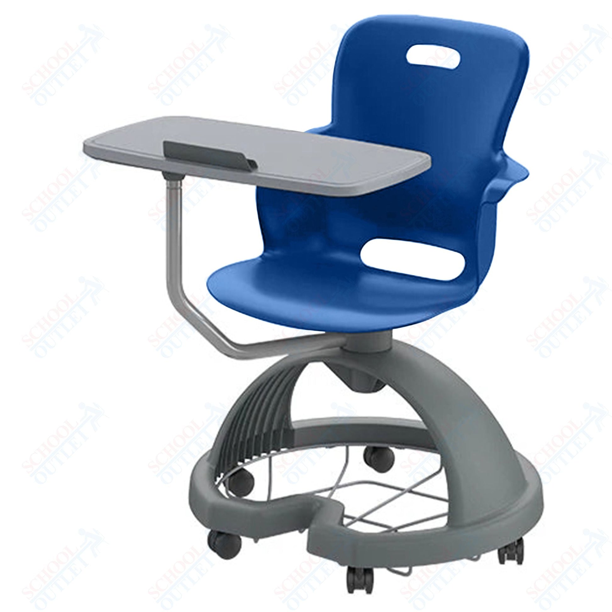 Haskell Education Ethos Series Mobile Chair with Work Surface, Storage Base and Tablet Holder 18"H (2ES1X3) - SchoolOutlet