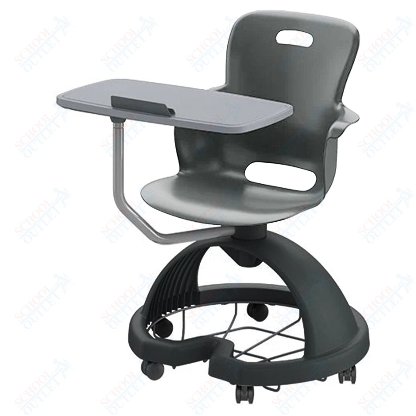 Haskell Education Ethos Series Mobile Chair with Work Surface, Storage Base and Tablet Holder 18"H (2ES1X3) - SchoolOutlet