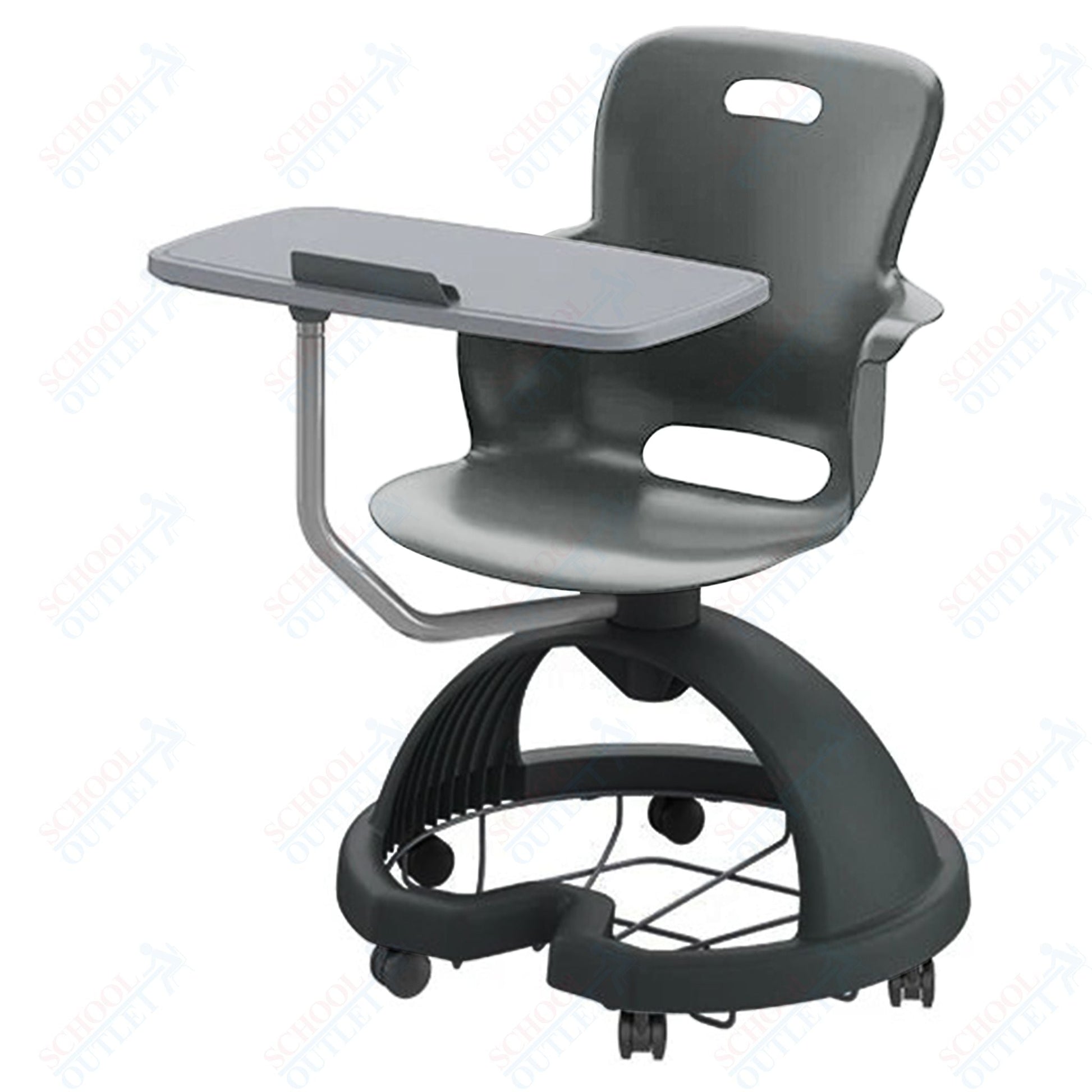 Haskell Education Ethos Series Mobile Chair with Work Surface, Storage Base and Tablet Holder 18"H (2ES1X3) - SchoolOutlet