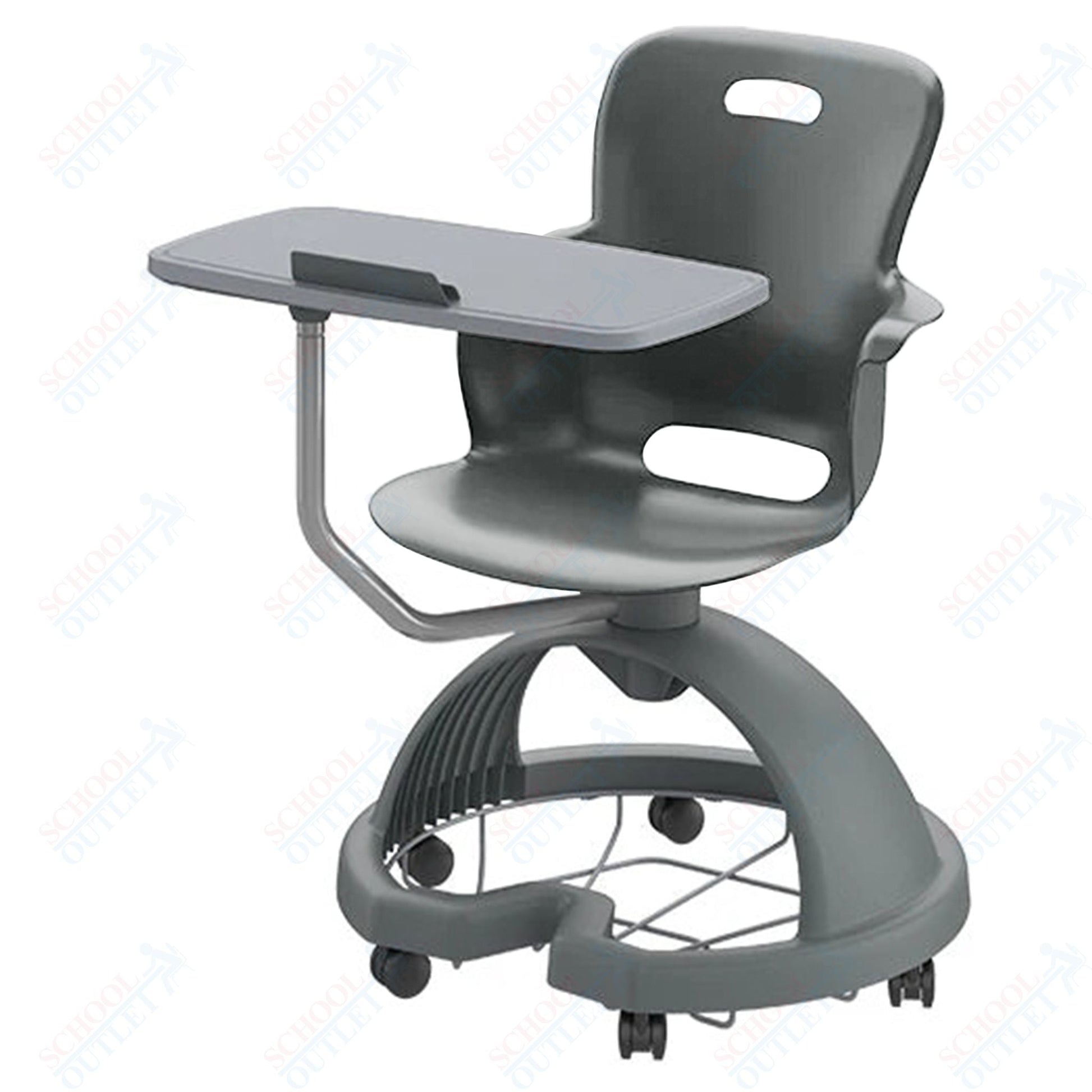 Haskell Education Ethos Series Mobile Chair with Work Surface, Storage Base and Tablet Holder 18"H (2ES1X3) - SchoolOutlet