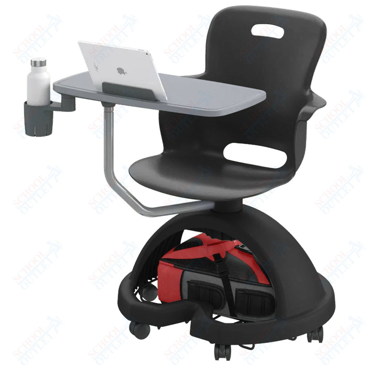 Haskell Education Ethos Series Mobile Chair with Work Surface, Storage ...