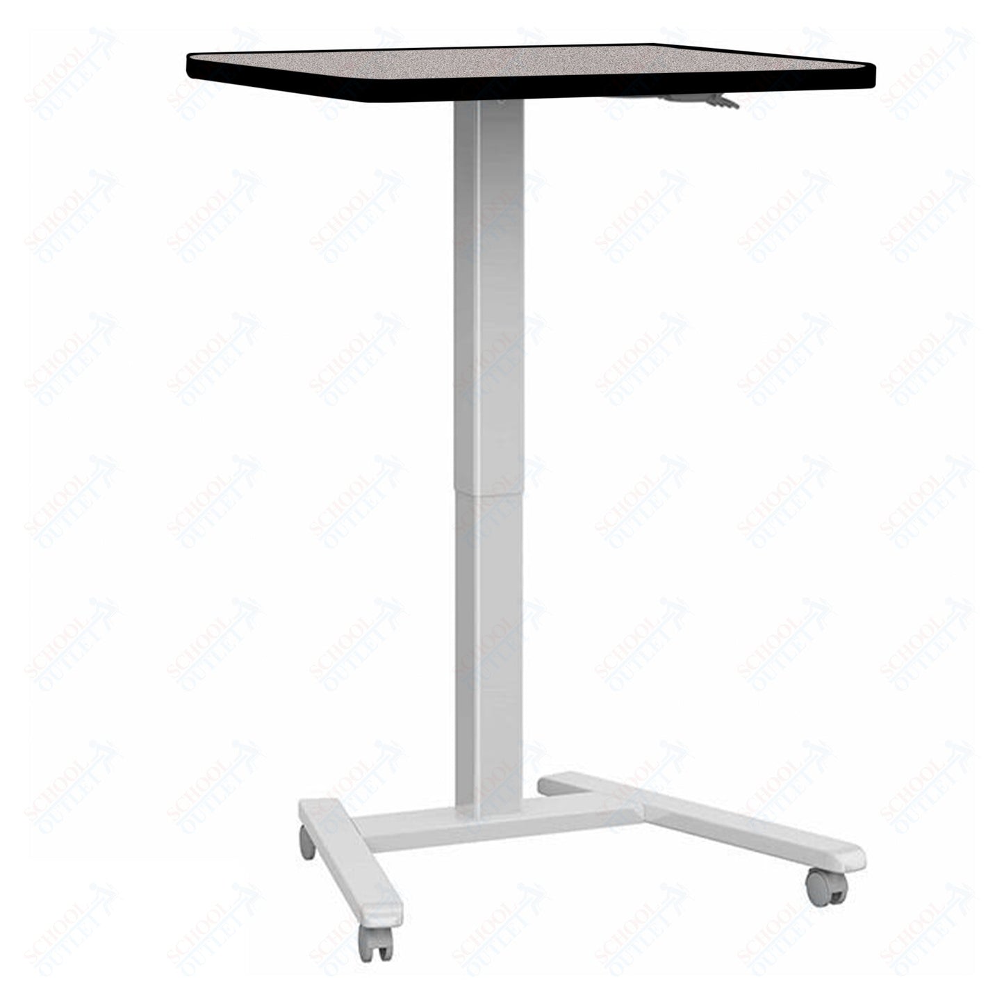 Haskell Education Fuzion Series Mobile Sit to Stand Adjustable Desk - 22"D x 26"W x 28.25 - 42"H (2FZPN7.2226) - SchoolOutlet