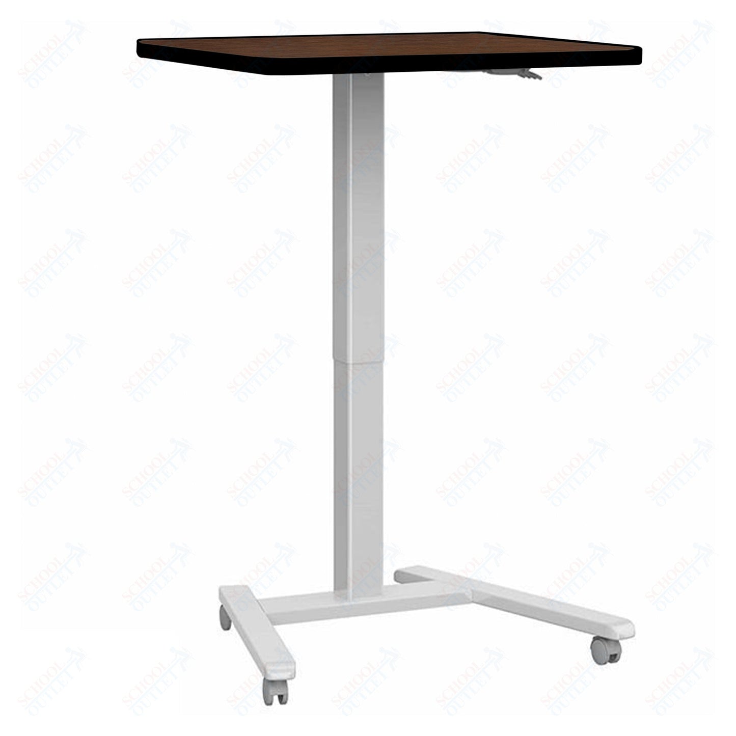 Haskell Education Fuzion Series Mobile Sit to Stand Adjustable Desk - 22"D x 26"W x 28.25 - 42"H (2FZPN7.2226) - SchoolOutlet