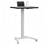 Haskell Education Fuzion Series Mobile Sit to Stand Adjustable Desk with Grommet - 22