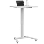 Haskell Education Fuzion Series Mobile Sit to Stand Adjustable Desk with Grommet - 22