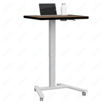 Haskell Education Fuzion Series Mobile Sit to Stand Adjustable Desk with Grommet - 22