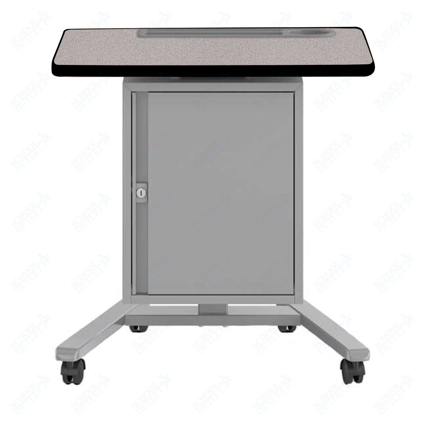 Haskell Education Fuzion Teacher's Lectern with Storage with Grommet - 22"D x 26"W x 28.25 - 42"H (2FZTL7G.2226) - SchoolOutlet