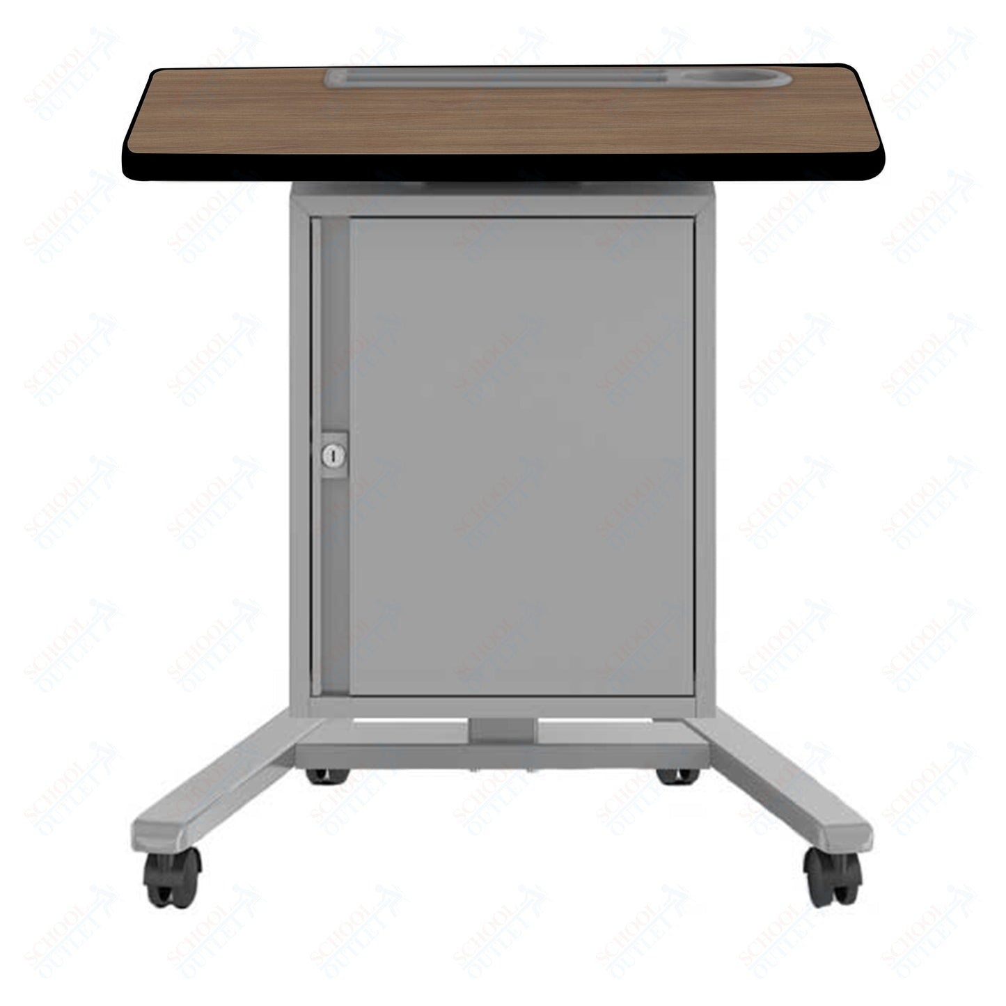 Haskell Education Fuzion Teacher's Lectern with Storage with Grommet - 22"D x 26"W x 28.25 - 42"H (2FZTL7G.2226) - SchoolOutlet