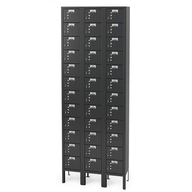 Haskell Education 36 - Door Cell Phone Locker with Individual Label Holder and Lock - 9"D x 28"W x 78"H (HAS - CPL243136) - SchoolOutlet