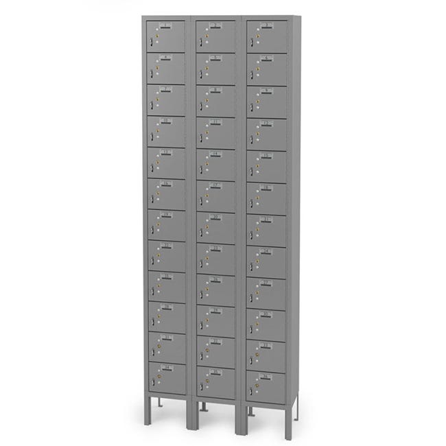 Haskell Education 36 - Door Cell Phone Locker with Individual Label Holder and Lock - 9"D x 28"W x 78"H (HAS - CPL243136) - SchoolOutlet