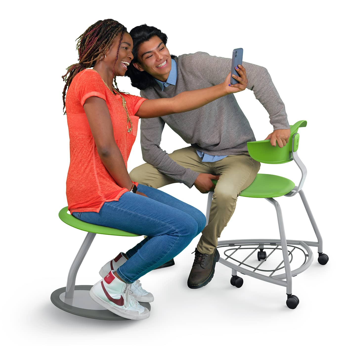 Haskell Education Upholstered Disco Stool 18"H (DS1.18) - SchoolOutlet